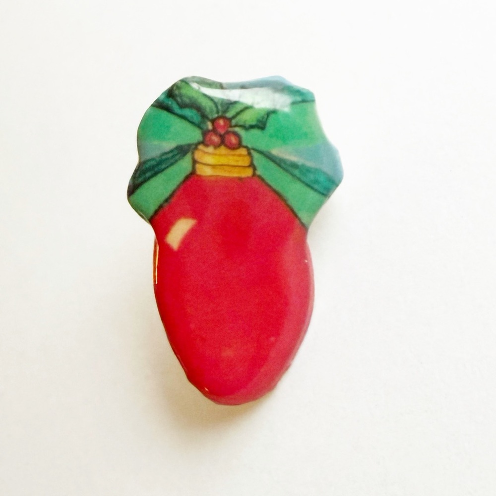Vintage Christmas Light Pin